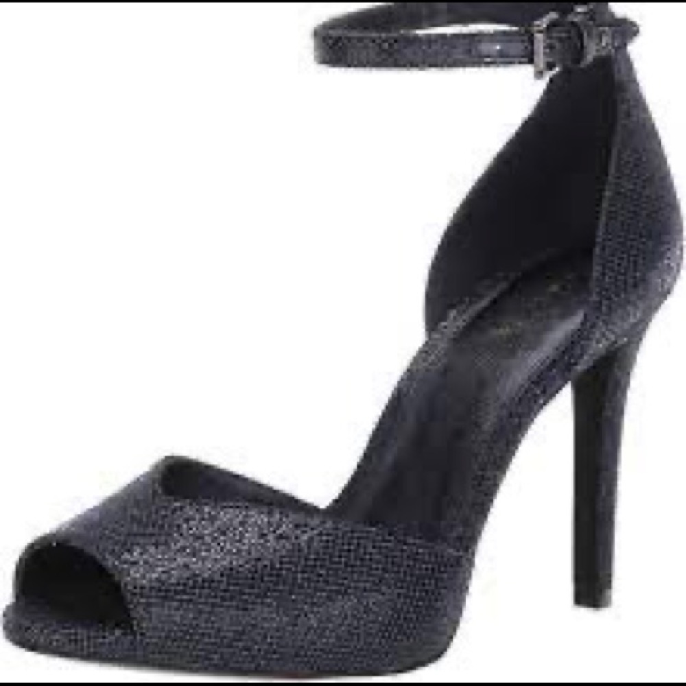 New! MK Michael Kors Cambria Dress Sandal Glitter Cobalt Blue Size 7.5 - Picture 1 of 13